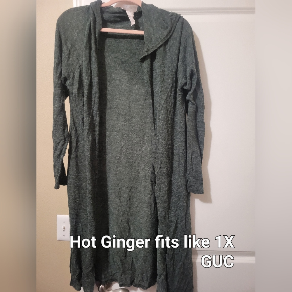 Hot ginger hooded sweater